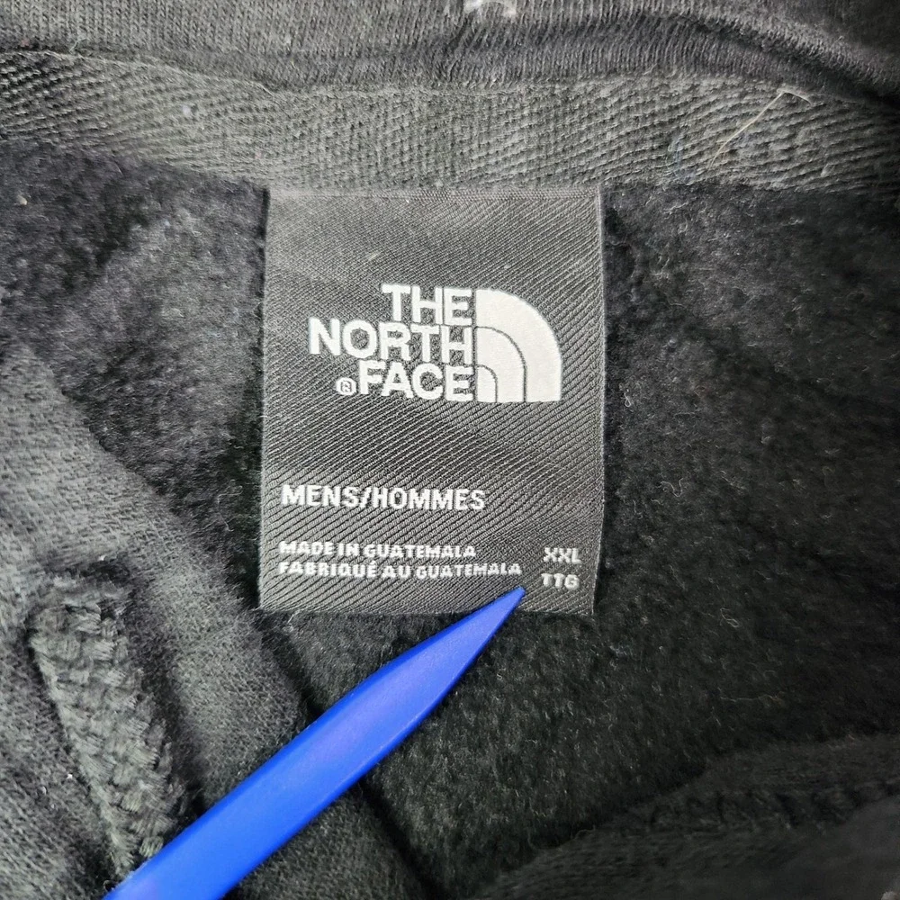 The North Face Hoodie Mens XXL Black Half Dome Logo Pullover Fleece Sweatshirt‎